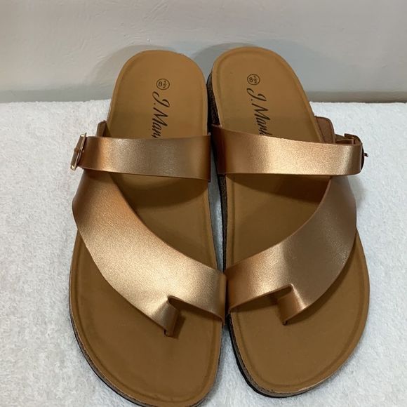 J Mark Rose Gold Urban-05 Sandals Size 8.5 - Picture 2 of 6